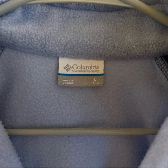 Columbia Girls Blue/Light Blue 14/16 Zip Up Columbia Zip Up Jacket EUC - Picture 3 of 5